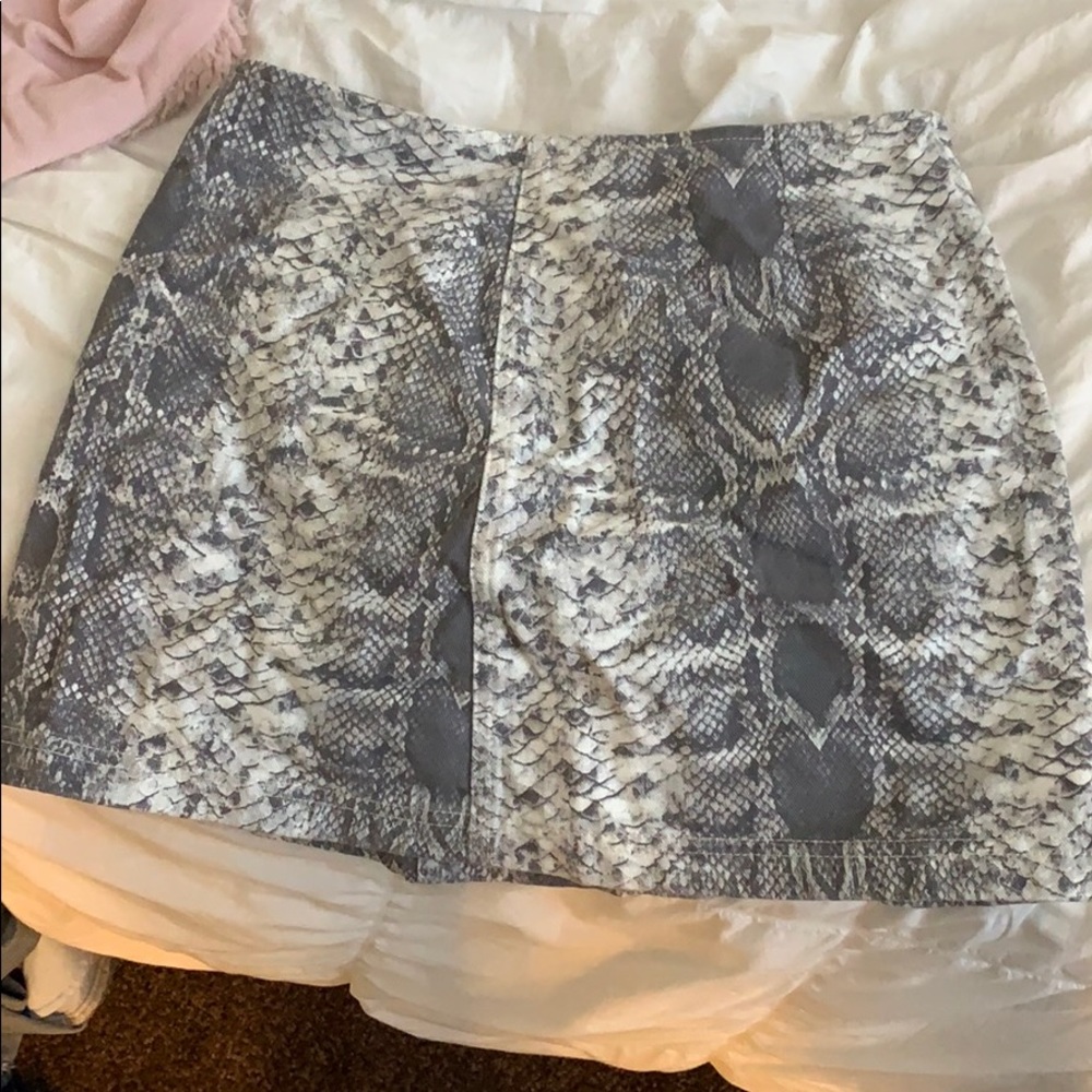 snake skin skirt